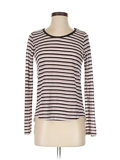 Pre-owned Scotch & Soda Long Sleeve Top Purple Boatneck Tops