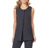 Scotch & Soda Longline Sweater Vest In Black