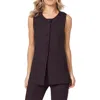 Scotch & Soda Longline Sweater Vest In Brown