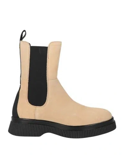 Scotch & Soda Man Ankle Boots Sand Size 6 Leather In Neutral