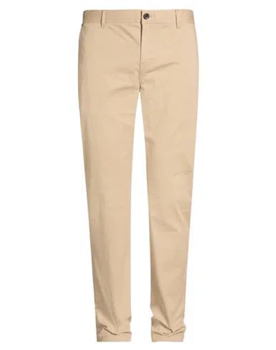 Scotch & Soda Man Pants Beige Size 34w-34l Organic Cotton, Elastane In Brown