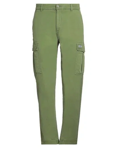 Scotch & Soda Man Pants Military Green Size 31w-32l Cotton, Elastane