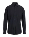 Scotch & Soda Man Shirt Black Size 17 ½ Polyester, Elastane