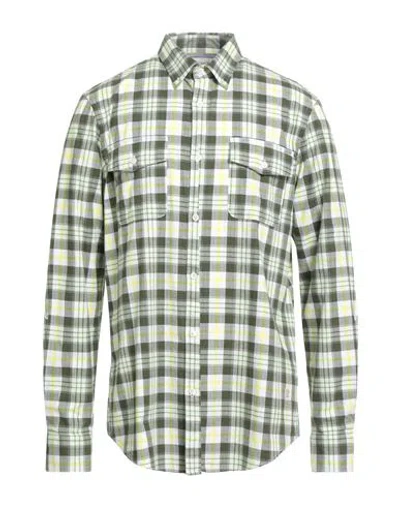 Scotch & Soda Man Shirt Military Green Size L Cotton