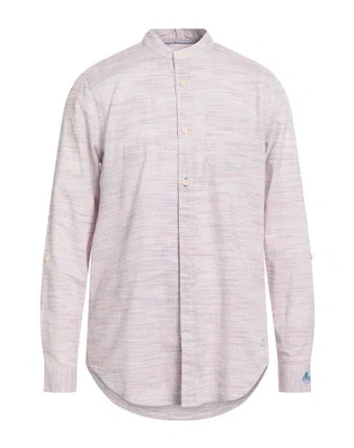 Scotch & Soda Man Shirt Red Size M Cotton In Pink