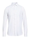 Scotch & Soda Man Shirt White Size 17 ½ Polyester, Elastane In White