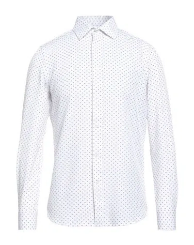 Scotch & Soda Man Shirt White Size 17 ½ Polyester, Elastane