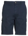 Scotch & Soda Man Shorts & Bermuda Shorts Midnight Blue Size 33 Cotton, Elastane In Blue