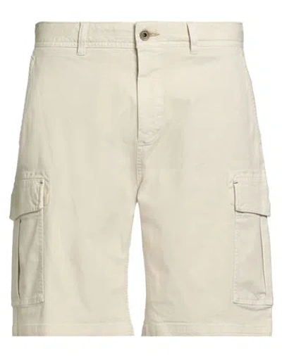 Scotch & Soda Man Shorts & Bermuda Shorts Sand Size 34 Cotton, Elastane