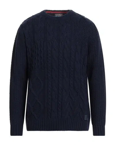 Scotch & Soda Man Sweater Midnight Blue Size L Acrylic, Virgin Wool