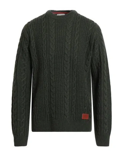 Scotch & Soda Man Sweater Military Green Size L Acrylic, Virgin Wool
