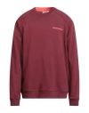 Scotch & Soda Man Sweatshirt Burgundy Size Xxl Organic Cotton In Red