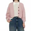 Scotch & Soda Melange Cardigan In Pink In Pink