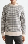 Scotch & Soda Mélange Chenille Crewneck Sweater In Gold