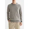 Scotch & Soda Mélange Crewneck Sweater In Gray