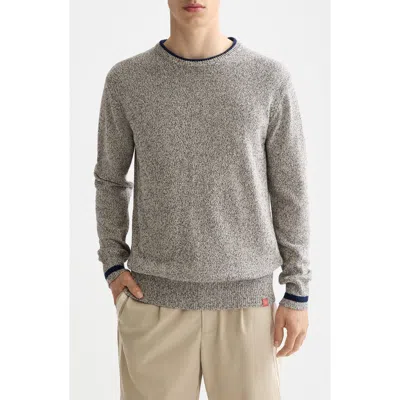 Scotch & Soda Mélange Crewneck Sweater In Gray
