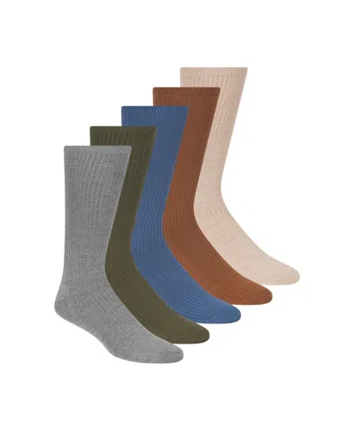 SCOTCH & SODA MEN'S 5-PACK RIBBED CREW DRESS SOCKS