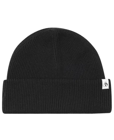 Scotch & Soda Men's Captain Cuff Beanie In Black