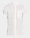Scotch & Soda Core Regular Fit Short Sleeve Linen Shirt