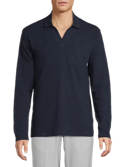 Scotch & Soda Men's Cotton-blend Polo Shirt In Blue