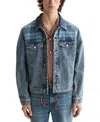 Scotch & Soda Men's Denim Trucker Jacket In Green