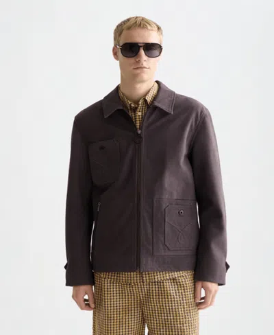 Scotch & Soda Men's Dispatch Long-sleeve Jacket In Brown