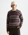 Scotch & Soda Men's Drop Shoulder Long Sleeve Sweater In Burgundy