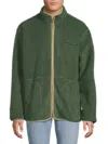 Scotch & Soda Men's Faux Shearling Jacket In Green