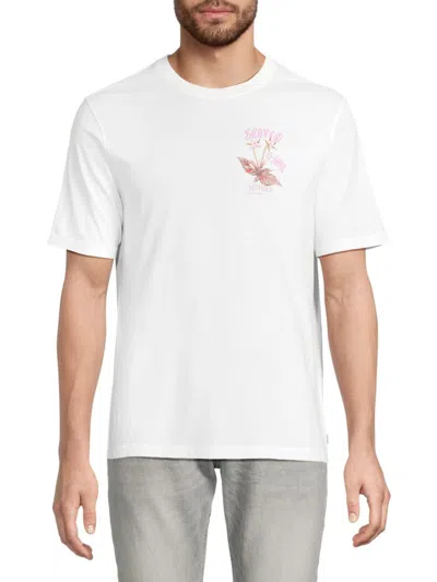 SCOTCH & SODA MEN'S FLORAL GRAPHIC ORGANIC COTTON T-SHIRT