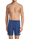 Scotch And Soda Men's Floral Maze Swim Trunk In Blue