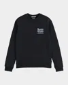 Scotch & Soda Men's Front And Back Artwork Cotton Sweatshirt