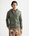 Scotch & Soda Men's Full Zip Hoodie In Green