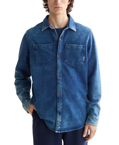 Scotch & Soda Men's Indigo Denim Shirt In Blue