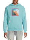 Scotch & Soda Men's Joe Jonas X Scotch Soda Graphic Cotton Hoodie In Blue
