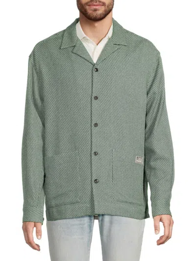 Scotch & Soda Men's Knitted Relaxed Fit Jacket In Green