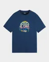 Scotch & Soda Men's Logo Artwork Graphic T-shirt In Blue