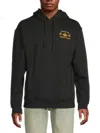 Scotch & Soda Fleece Graphic Hoodie In Black