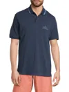 Scotch & Soda Men's Logo Pique Cotton Polo In Blue
