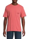 Scotch & Soda Men's Logo Pocket Cotton T-shirt In Red