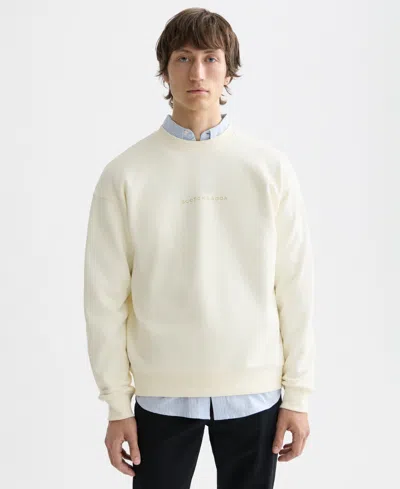 Scotch & Soda Men's Logo Print Sweatshirt In Neutral
