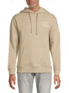 Scotch And Soda Men's Logo Relaxed Fit Hoodie In Nude