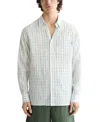 Scotch & Soda Men's Long Sleeve Voile Dash Print Button-front Shirt