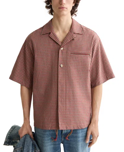 SCOTCH & SODA MEN'S MICRO-GEO POCKET SHIRT