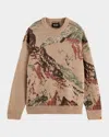 Scotch & Soda Mountain Loose Fit Sweater In Brown