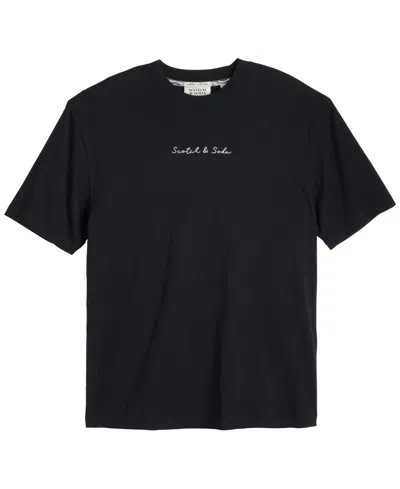 Scotch & Soda Men's Oversized Short Sleeve Graphic T-shirt In Gray