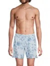 Scotch And Soda Men's Palm Island Tropical Swim Trunks In Blue