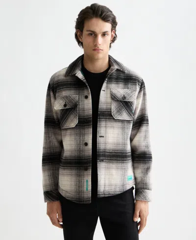 SCOTCH & SODA MEN'S POINT COLLAR LONG SLEEVE OVERSHIRT JACKET