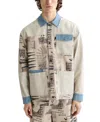 Scotch & Soda Men's Printed Colorblocked Shirt In Multi