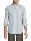 Scotch & Soda Men's Regular-fit Dobby Stripe Sport Shirt In Blue