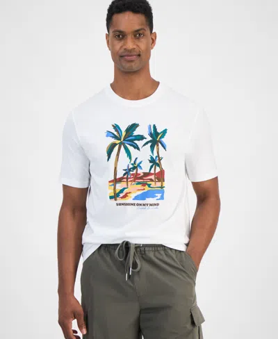 Scotch & Soda Men's Regular-fit Graphic T-shirt In White